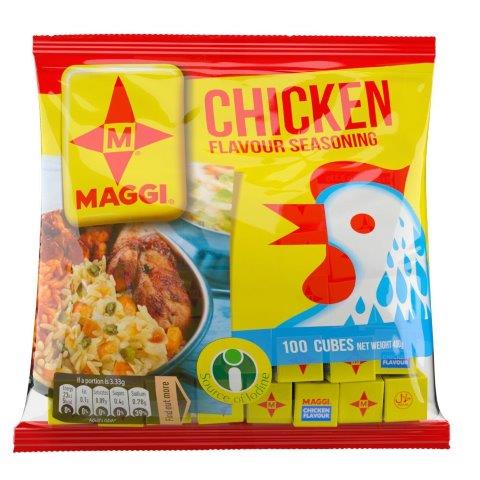 A sachet of Maggi Chicken Flavour