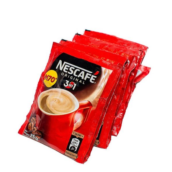 sachets of 70g Nescafe 3 in 1