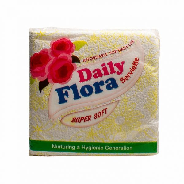 a pack of Flora Serviette