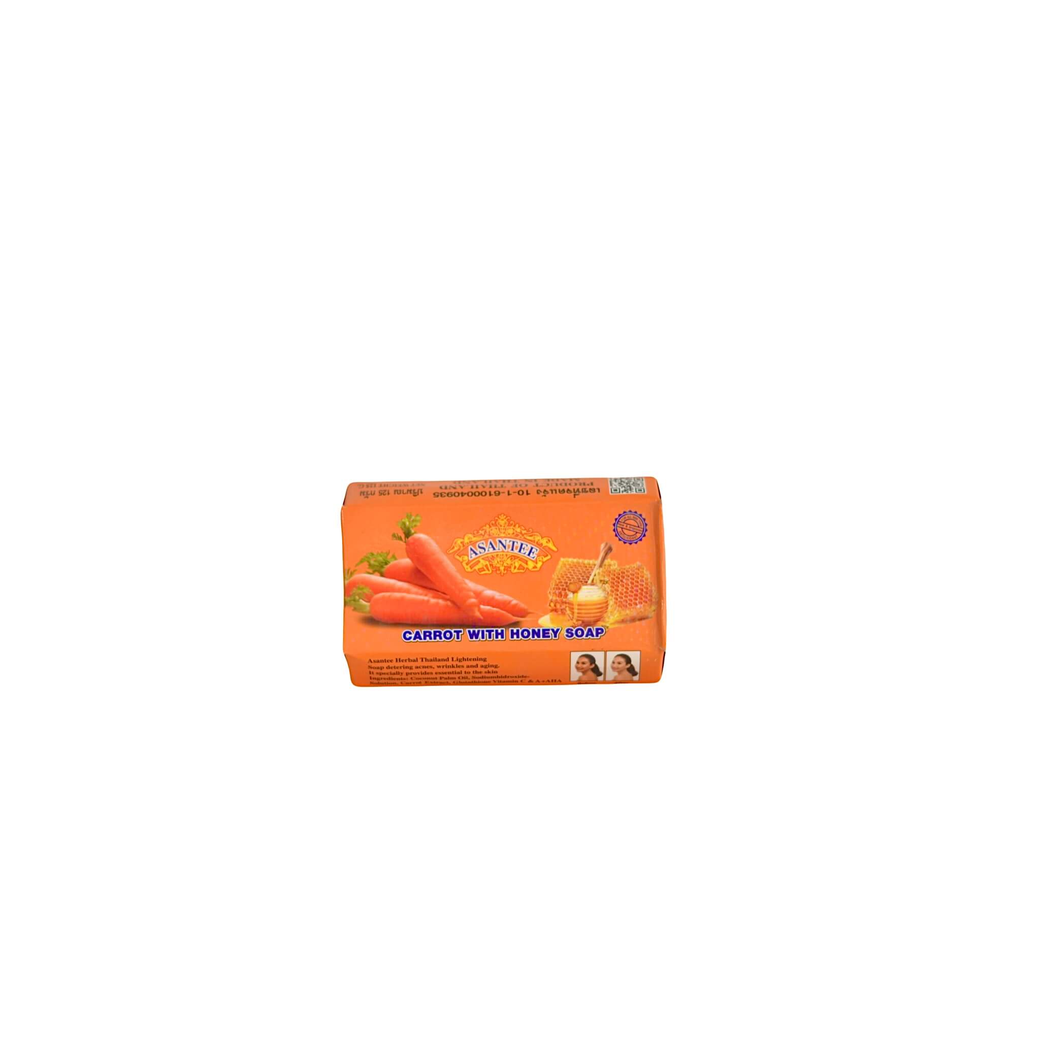 a bar of Asantee carrot soap