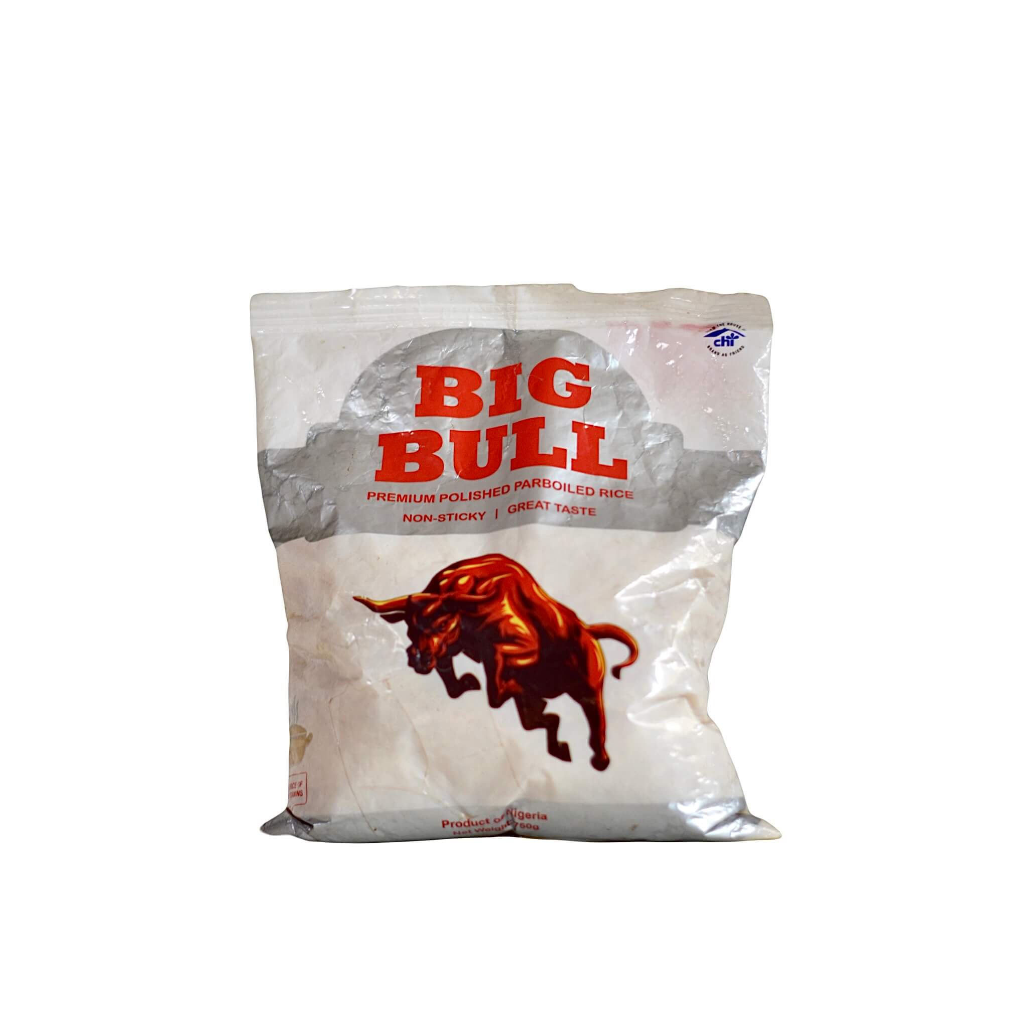 a sachet of Big Bull Rice