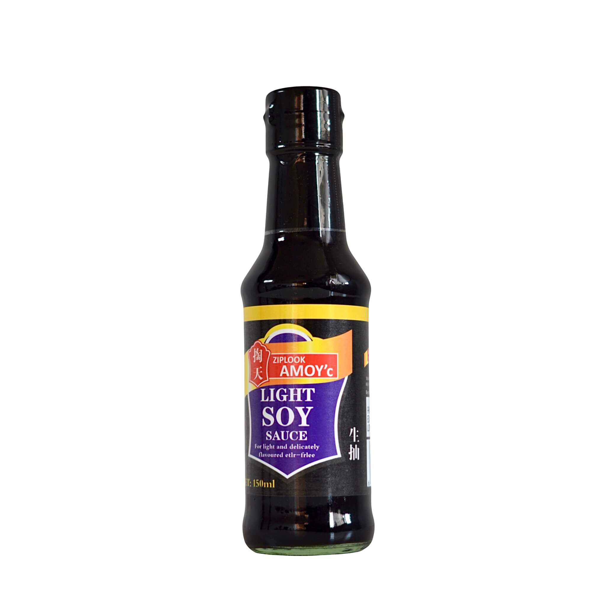 a bottle of light soy sauce